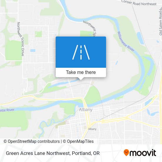 Mapa de Green Acres Lane Northwest