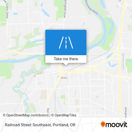 Railroad Street Southeast map
