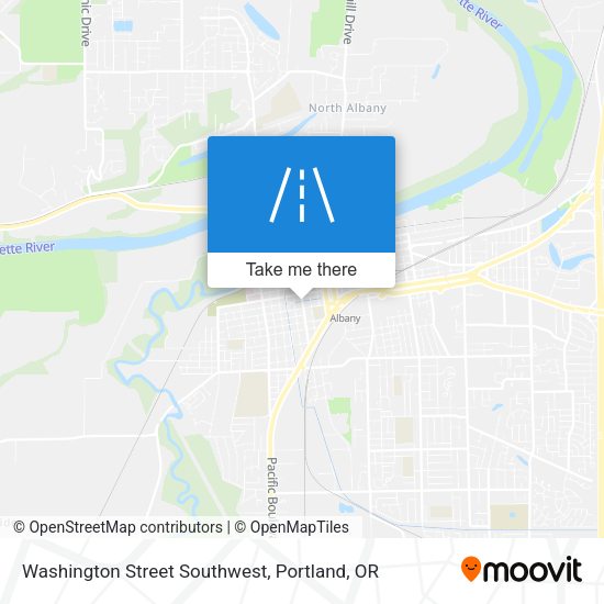 Washington Street Southwest map