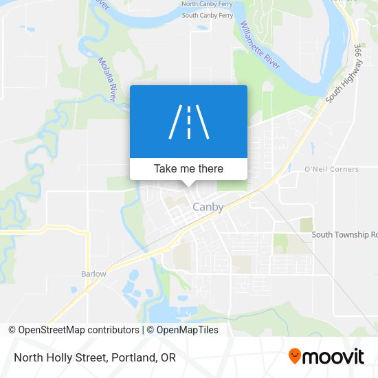 North Holly Street map