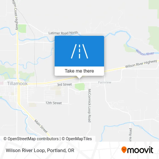Wilson River Loop map