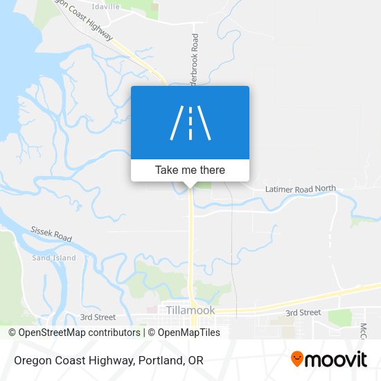 Mapa de Oregon Coast Highway