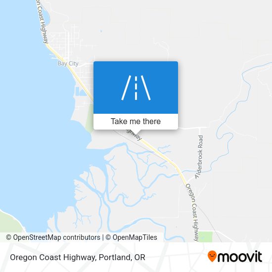Mapa de Oregon Coast Highway