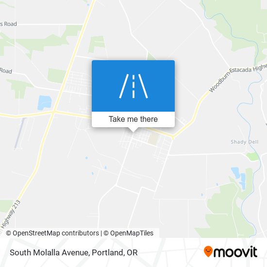 South Molalla Avenue map