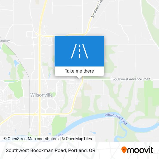 Mapa de Southwest Boeckman Road
