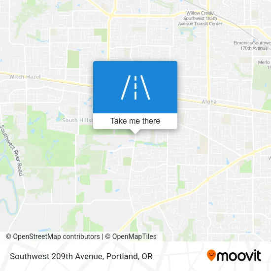 Southwest 209th Avenue map