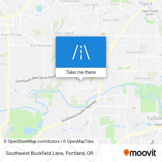 Southwest Buckfield Lane map