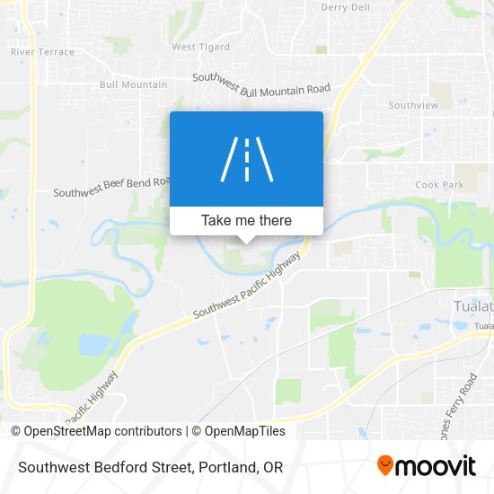 Mapa de Southwest Bedford Street