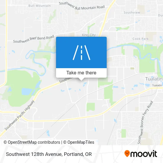 Southwest 128th Avenue map