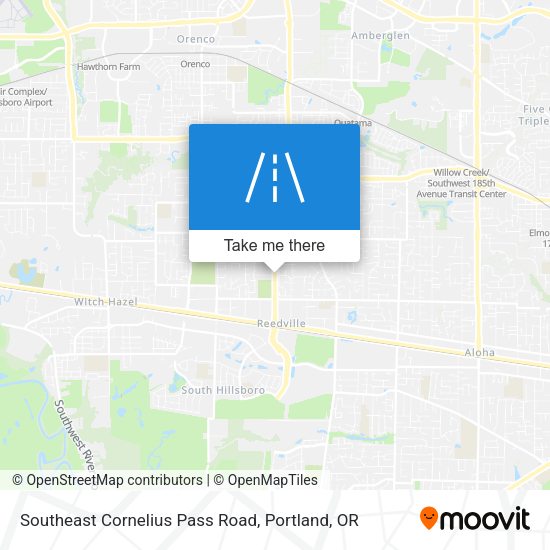 Mapa de Southeast Cornelius Pass Road