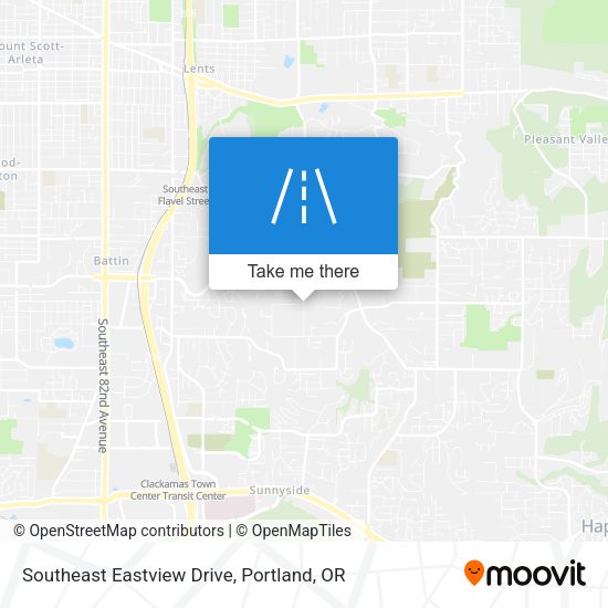 Southeast Eastview Drive map