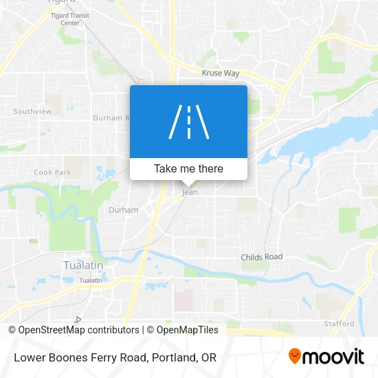 Lower Boones Ferry Road map