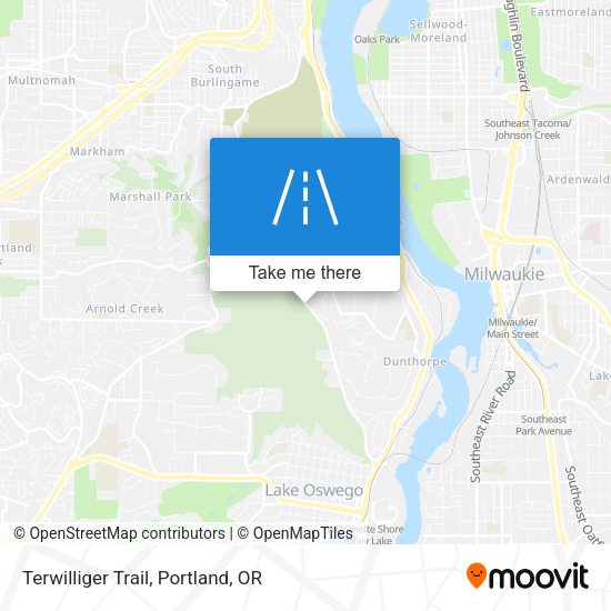 Mapa de Terwilliger Trail