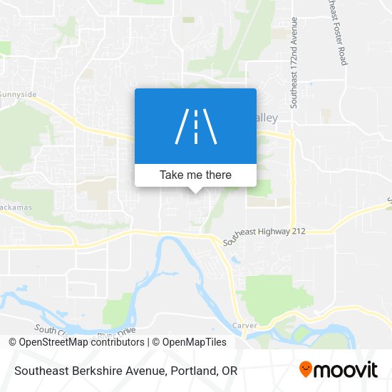 Mapa de Southeast Berkshire Avenue
