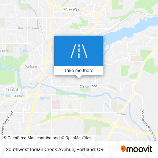 Southwest Indian Creek Avenue map