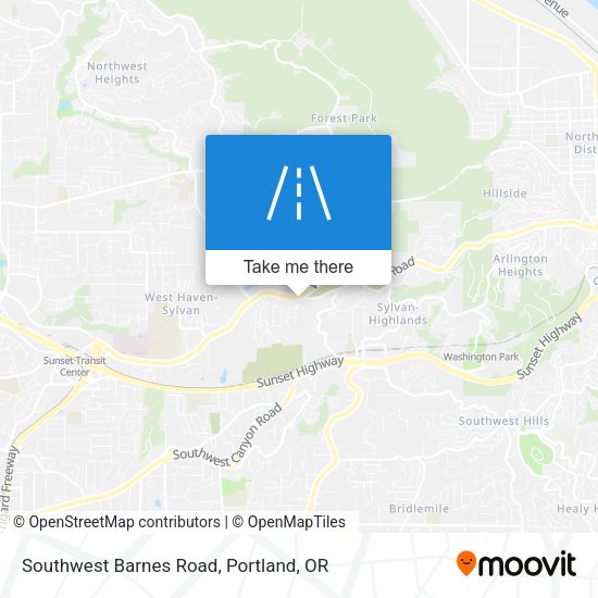 Mapa de Southwest Barnes Road