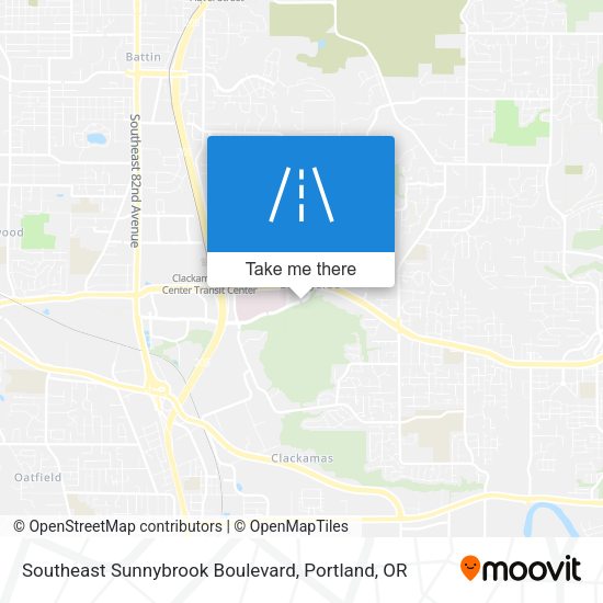 Southeast Sunnybrook Boulevard map
