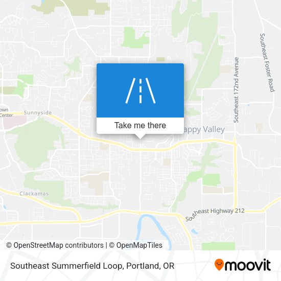 Southeast Summerfield Loop map