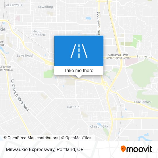 Mapa de Milwaukie Expressway
