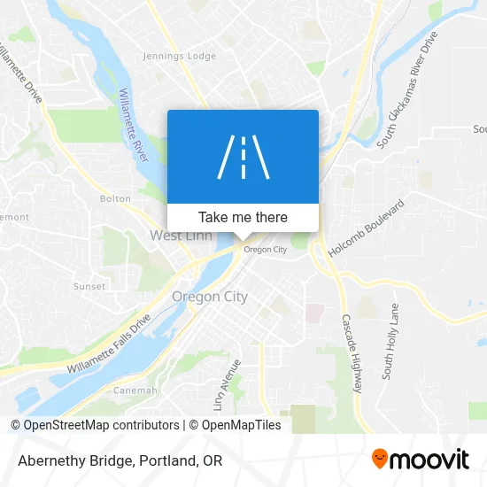 Abernethy Bridge map