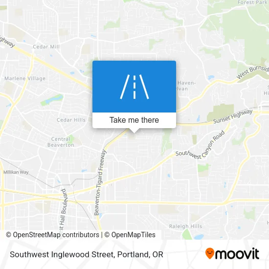 Southwest Inglewood Street map