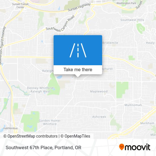 Mapa de Southwest 67th Place