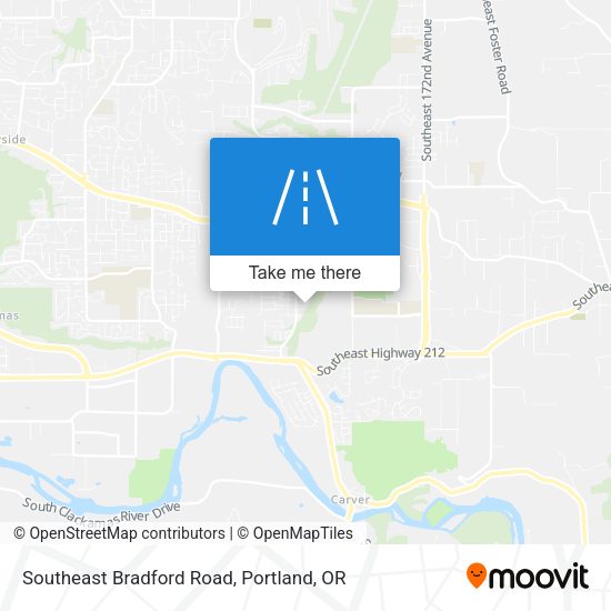 Southeast Bradford Road map