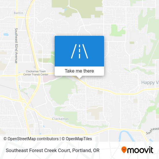 Southeast Forest Creek Court map