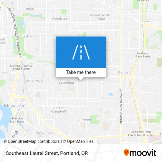 Southeast Laurel Street map