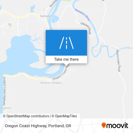 Mapa de Oregon Coast Highway