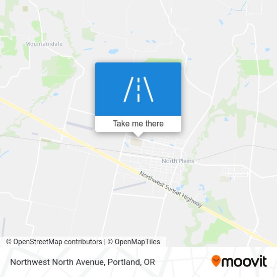 Northwest North Avenue map