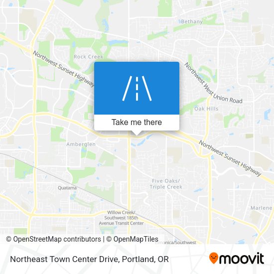Northeast Town Center Drive map