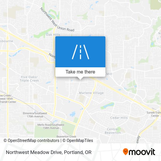 Northwest Meadow Drive map