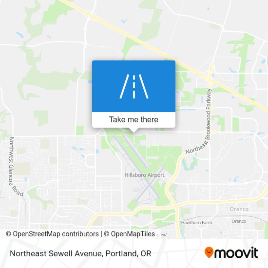 Northeast Sewell Avenue map