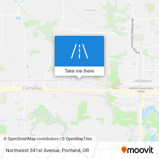 Mapa de Northwest 341st Avenue