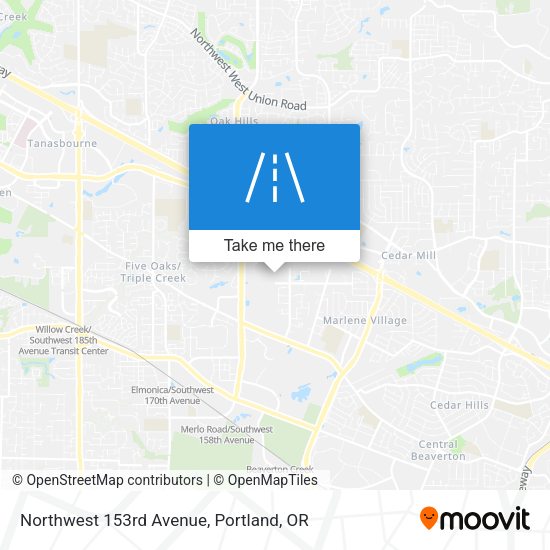 Mapa de Northwest 153rd Avenue