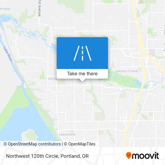 Northwest 120th Circle map