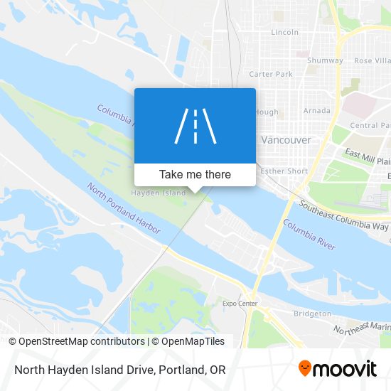 Mapa de North Hayden Island Drive