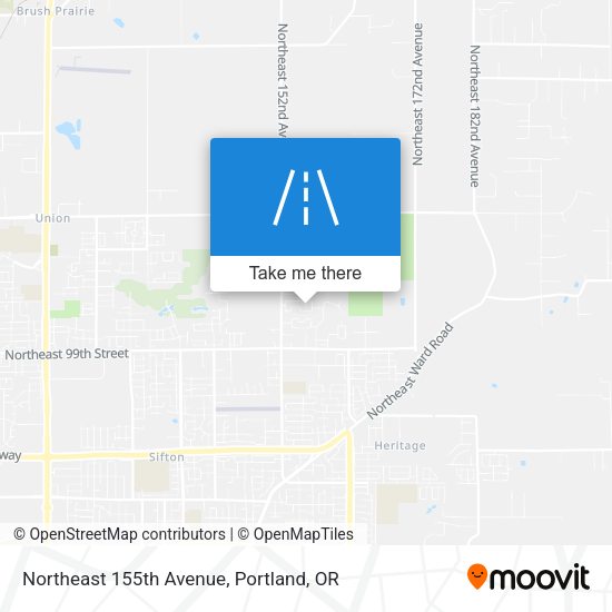 Northeast 155th Avenue map