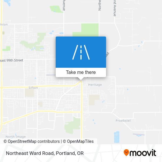 Northeast Ward Road map