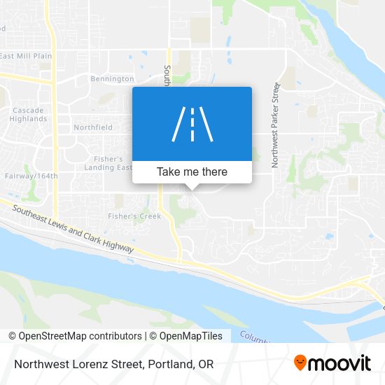 Northwest Lorenz Street map