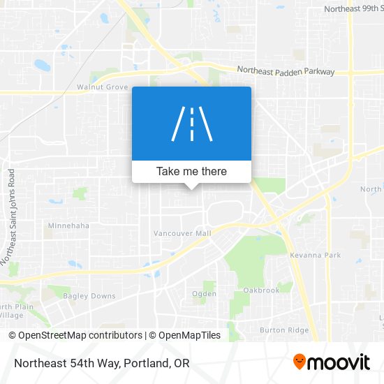 Northeast 54th Way map