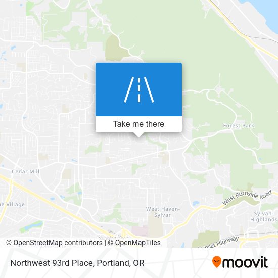 Mapa de Northwest 93rd Place