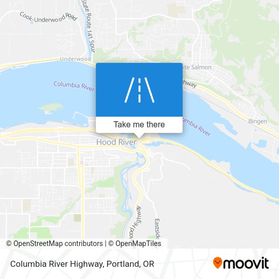 Mapa de Columbia River Highway