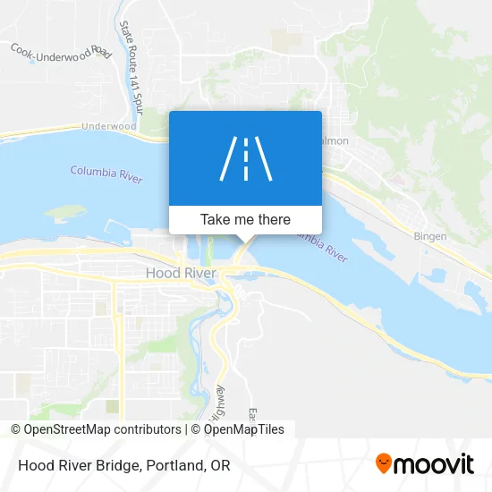 Mapa de Hood River Bridge