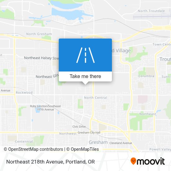 Mapa de Northeast 218th Avenue