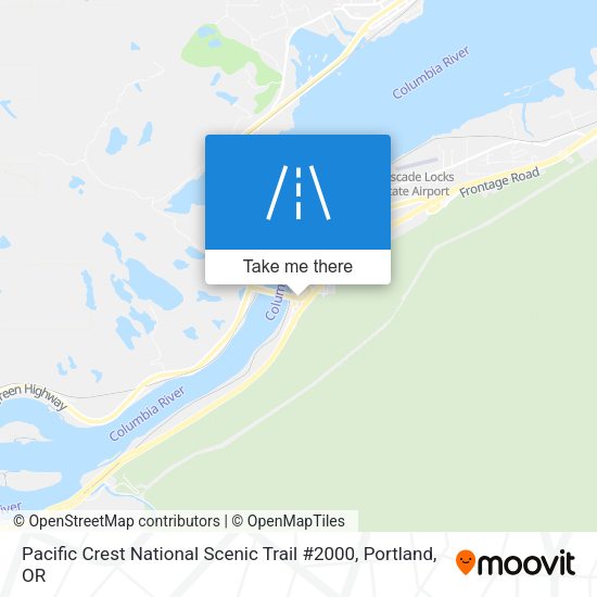 Pacific Crest National Scenic Trail #2000 map