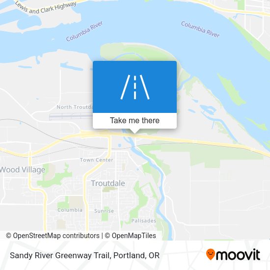 Mapa de Sandy River Greenway Trail