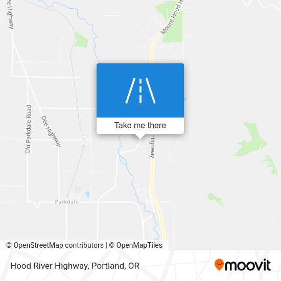 Hood River Highway map
