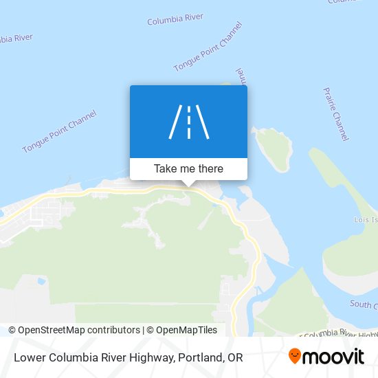 Lower Columbia River Highway map